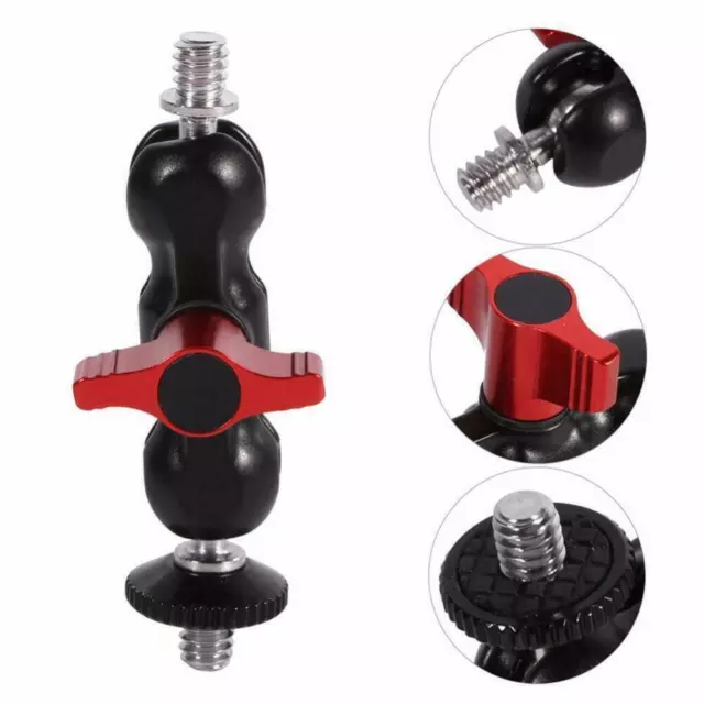 Bracket Holder 360 Swivel Screw Mount Tripod DSLR Camera Mini Ball Head for 1/4"