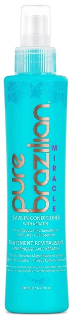 6.78oz Pure Brazilian Miracle Leave In Conditioner with Keratin (200ml) - New