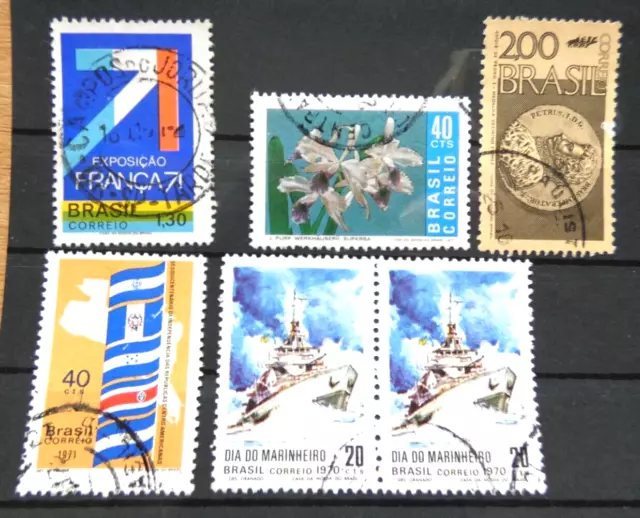 Brasilien 1974/5 Mi.-Nr. ua. 1291, 1276 u.a. gestempelt, Mi 16,- €