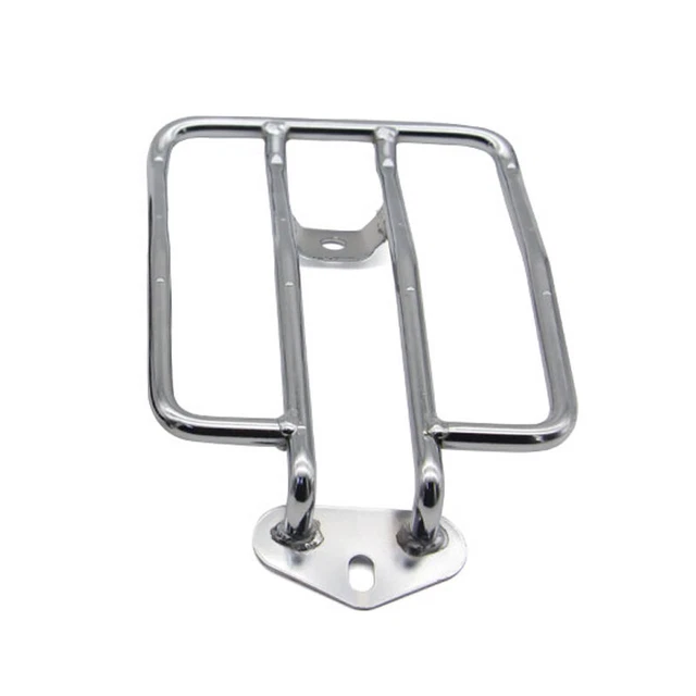 US Motorcycle Modified Chrome Solo Seat Rear Fender Luggage Rack Tail Holder Kit