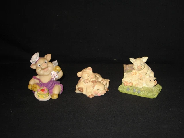 Little Piggies Small Ceramic Figuires