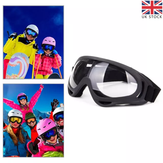 Outdoor Non-fogging Anti UV Goggle Glasses Adjustable Eye Protect Adult New