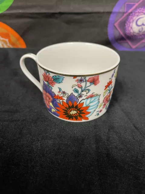 Imperial Leaf China Tobacco Leaf Coffee Tea Cup with Gold Accents