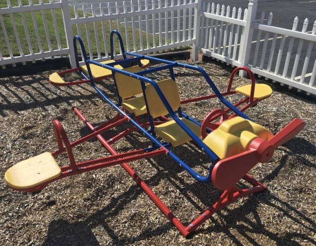 Playground Equipment Toys Kids Airplane Teeter Totter Backyard Play Gym See Saw