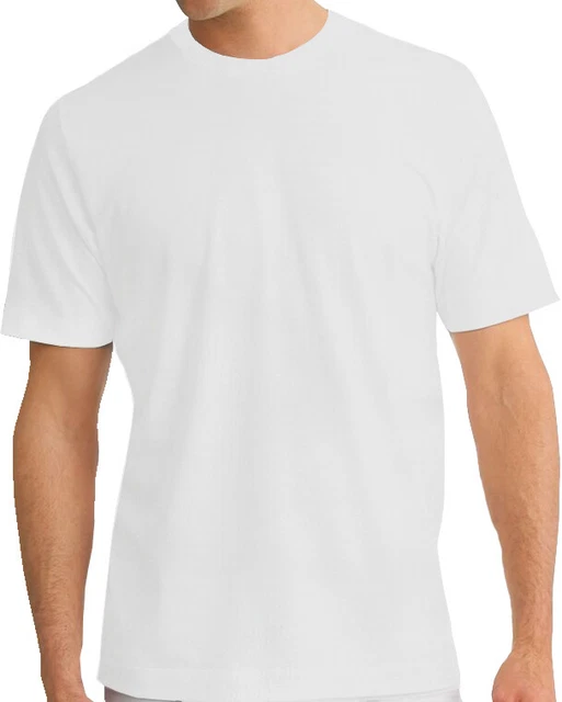 DDI 1995195 Cotton Plus Short Sleeve Crew Neck T-Shirt - White  XL Case of 24
