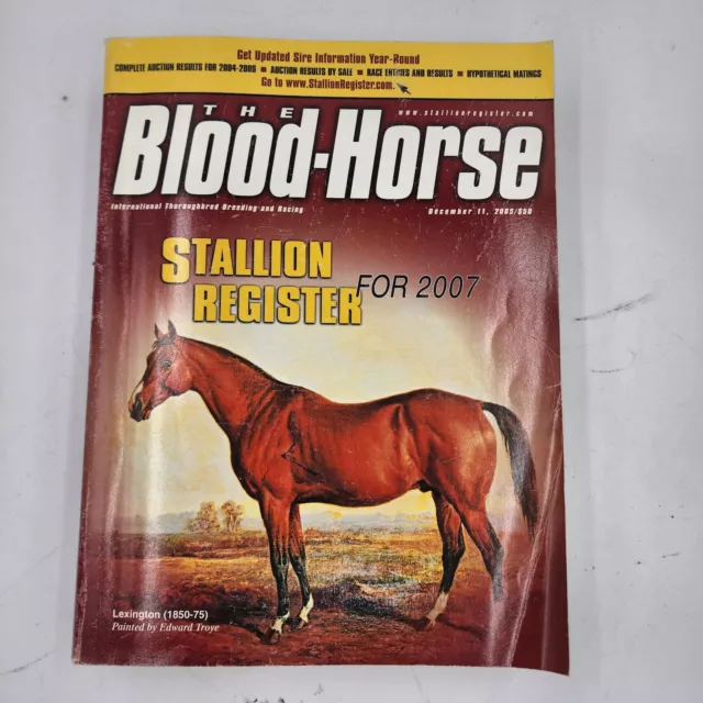 THE BLOOD HORSE  STALLION REGISTER FOR 2010 International Breeding Racing 12/09