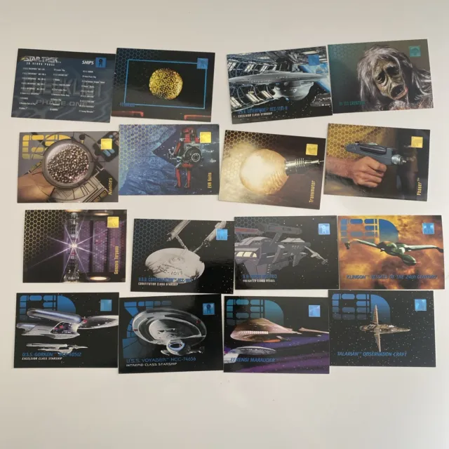 Lot of 16 1995 Star Trek Reflections of the Future Phase One Trading Cards