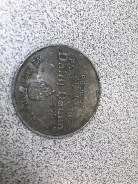 Vintage Dairy Queen Free Sundae or 40 Cents Off Royal Treat Token