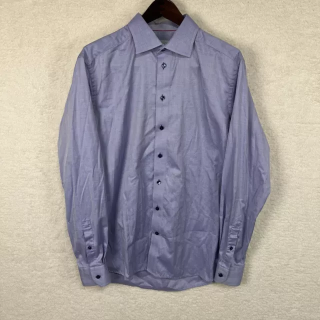 Eton Contemporary Fit Dress Shirt Men’s 43/17 Lavender Long Sleeve Button Up