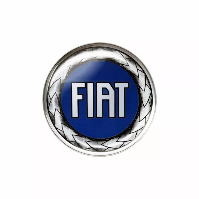 Adesivo Fiat 3D Ufficiale Logo Blu, 58 mm