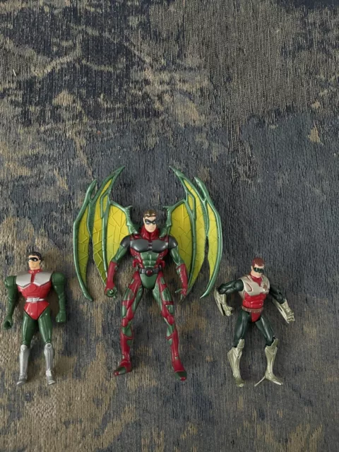 Legends of the Dark Knight Dive Claw Robin Figure Kenner Batman Lot DC Movie X3