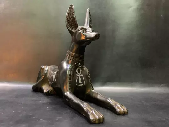 Egyptian Anubis Jackal God of Afterlife - God of Mummification Seated