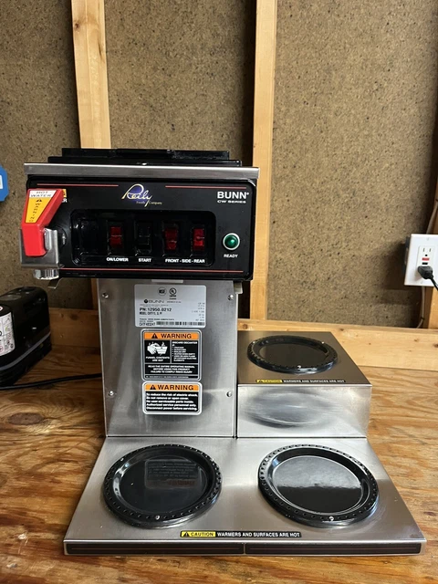 BUNN CWTF15-3 Automatic Commercial Coffee Brewer with 3 Lower Warmers BUNN CWTF15-3 Automatic Commercial Coffee Brewer with 3 Lower Warmers