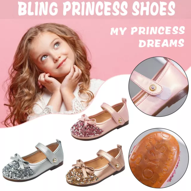 Girls Bow Knot Flat Sandals Summer Toddler Baby Kids Holiday Princess Shoes Size