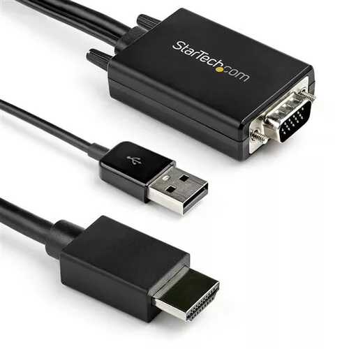 StarTech.com Cavo adattatore convertitore da VGA a HDMI da 2 m - Alimentazione U