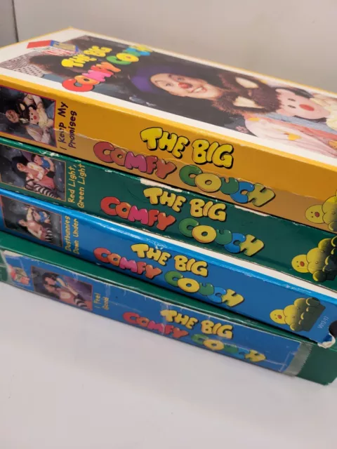 The Big Comfy Couch Lot of 4 (VHS, 1995- 1996) Vintage Rare Set