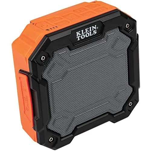 Klein Tools AEPJS3 Bluetooth 4.2 Speaker, Wireless Portable Jobsite Speaker