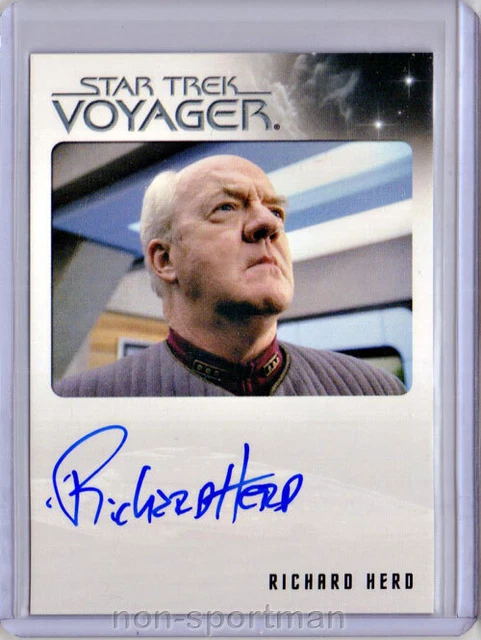 Quotable Star Trek Voyager John Herd Autograph