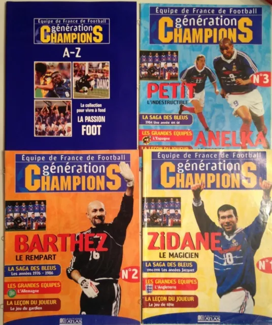 Lot Equipe De France De Football Generation Champions Edition Atlas - Zidane