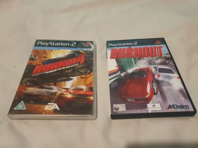 BURNOUT & Burnout Revenge bundle | PS2 |  Playstation 2 BOTH COMPLETE! UK PAL