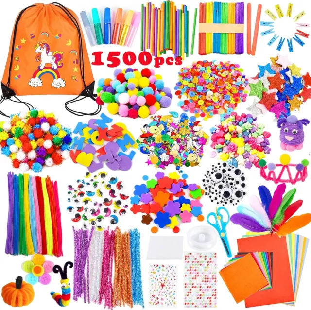 Yetech Arts and Crafts Supplies forKids-1500+pcs Craft kits forkids With Unicorn