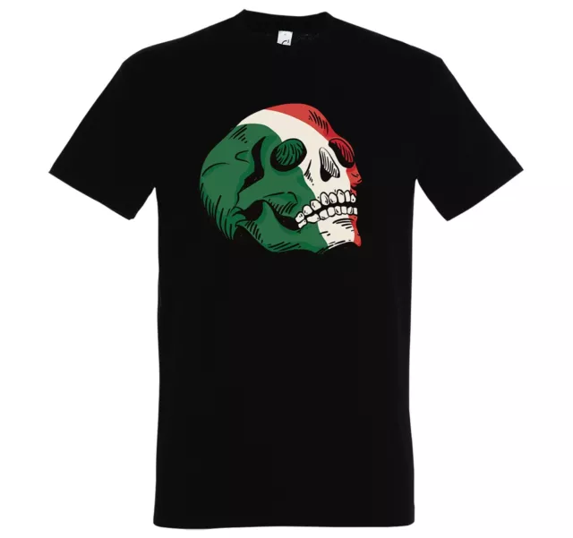 Youth Designz Herren T-Shirt Italien Totenkopf Skull Rock'N'Roll Totenkopf Punk