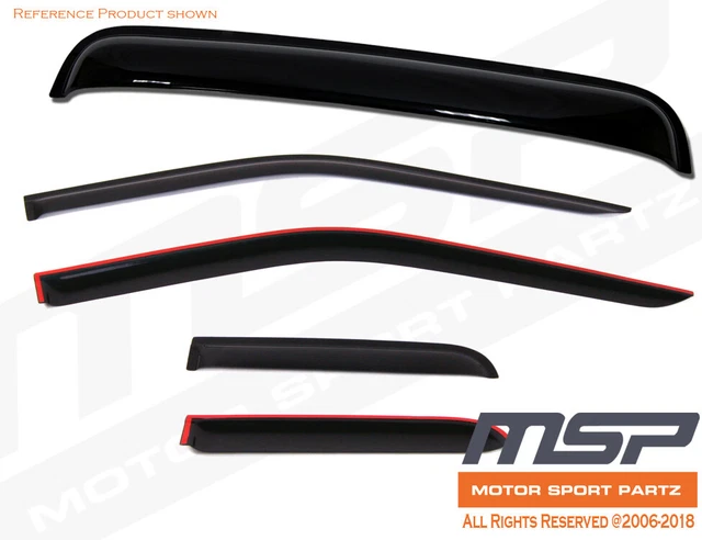 5pcs Out-Channel Visor Rain Guards Sunroof Combo Mazda Mazda6 6 2002-2007 4 Door