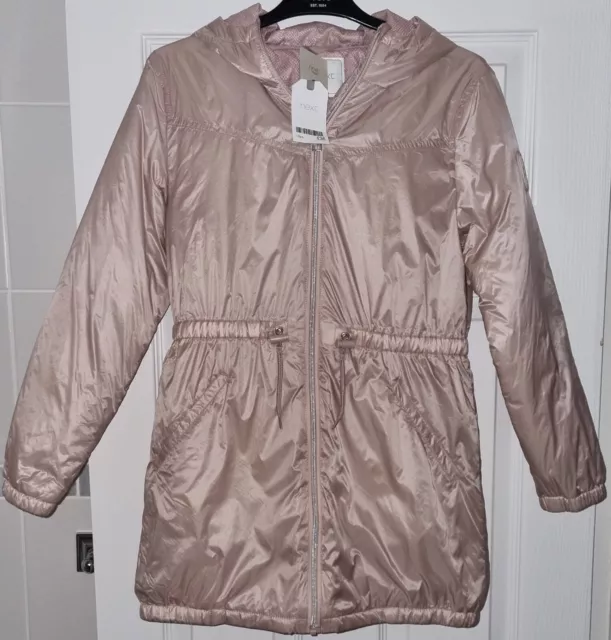 Cappotto antidoccia rosa pallido nuovo con etichette nuovo con etichette NEXT £36