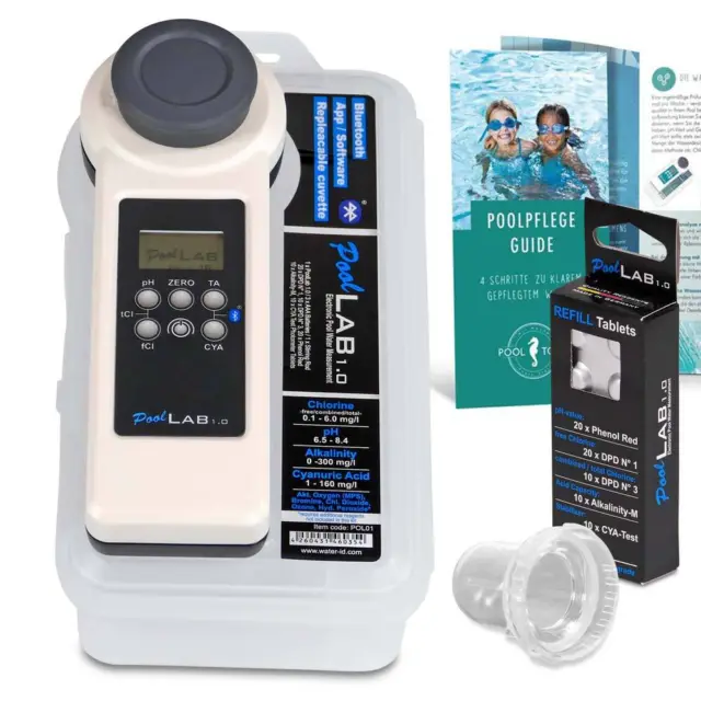 PoolLab 1.0 Photometer Premium Edition Pool Schwimmbad Becken Pooltester Test