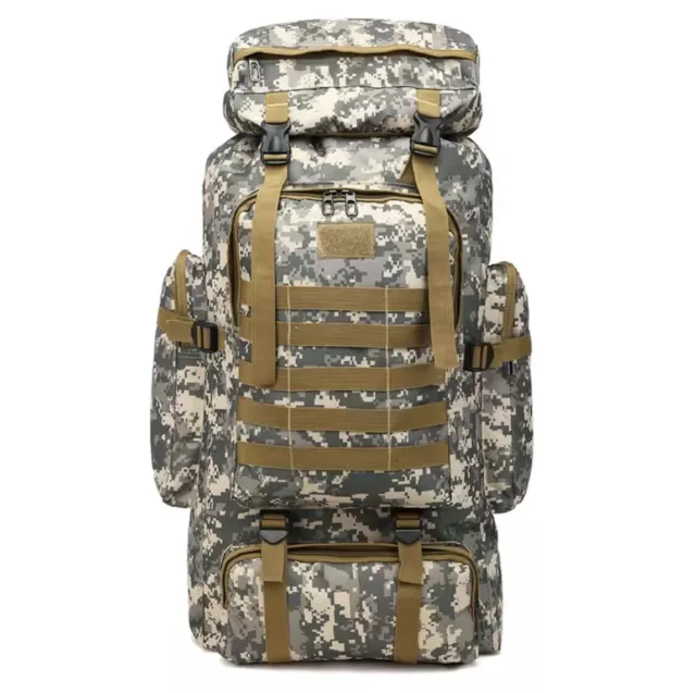 80L Outdoor Military Molle Tactical Backpack Rucksack Camping Hiking Bag Travel