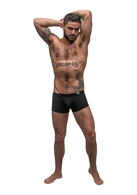 Boxer Black S - XL Designer pantaloni sexy eleganti caldi neri viscosa