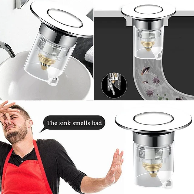 2 Bouchons D'évier Attrape-cheveux En Inox - Passoire De Vidange Amovible Pour Lavabo/douche