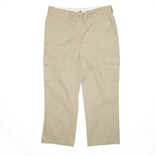 DICKIES pantaloni regolari dritti beige W36 L27