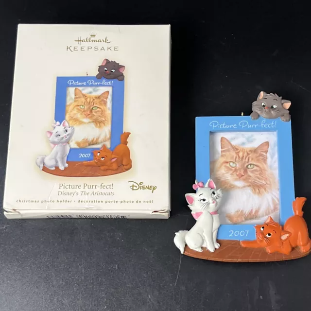 Hallmark 2007 Disney The Aristocats Picture Purr-fect Cat Kitten Photo Ornament