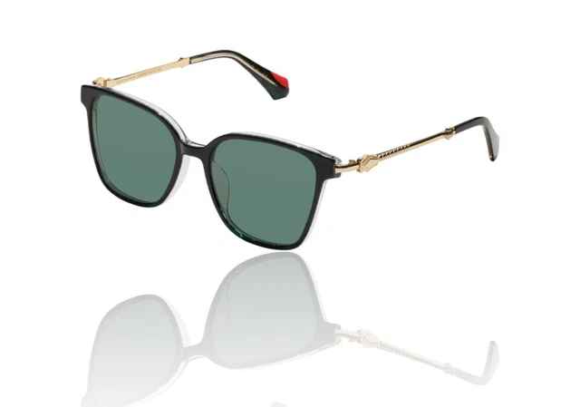 CAMILLA “The Matriarch” black gold acetate metal oversized round sunglasses Women main image 3