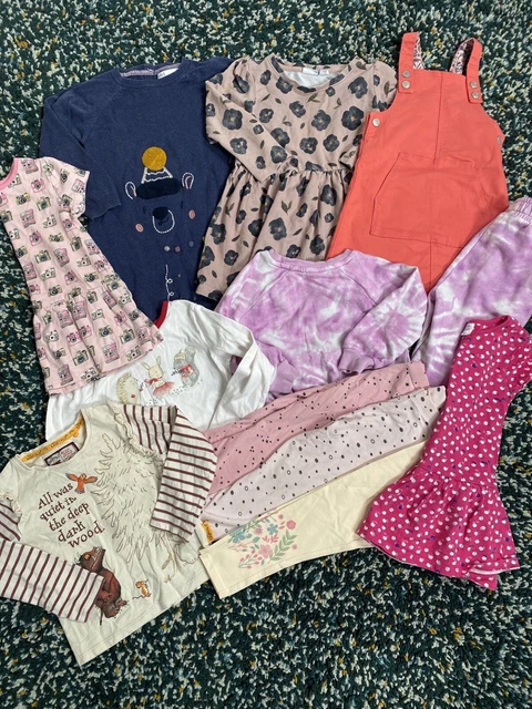 Girls Clothes All Season Bundle 2-3 Years X 12 Items. M&S, Tu, Mini Club next