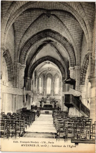 CPA Avernes Interieur de l'Eglise FRANCE (1309344)