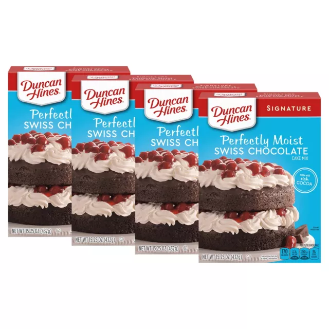 Duncan Hines Signature Perfectly Moist Swiss Chocolate Cake Mix 15.25 Oz Home