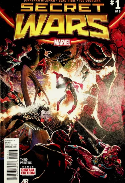 Secret Wars #1 (of 9) (3rd Print) 2015 Series God Emperor Doom Comic Book