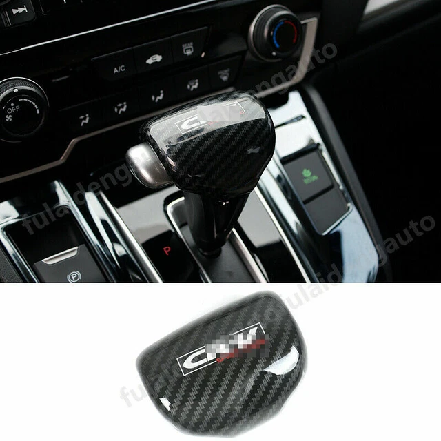 For Honda CR-V 2017-2022 Inner Carbon Fiber Console Gear Shift Knob Cover Trim