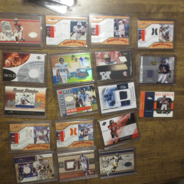 Pick From List: Football Jersey Card All are G/U,many #d, a few also Autographed