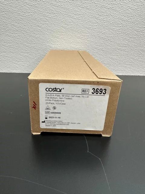 Corning Costar REF 3693 96-well Half Area White Flat Bottom Microplate