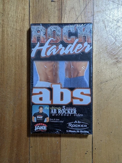 ROCK HARDER ABS 1999 VHS Body By Jake Ab Rocker Exercise Video Sealed ...