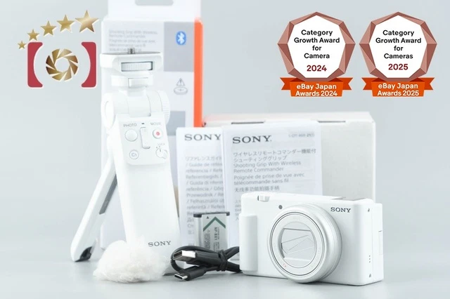 SONY ZV-1M2G WHITE Shooting Grip Kit w/ Box [Multiple Languages