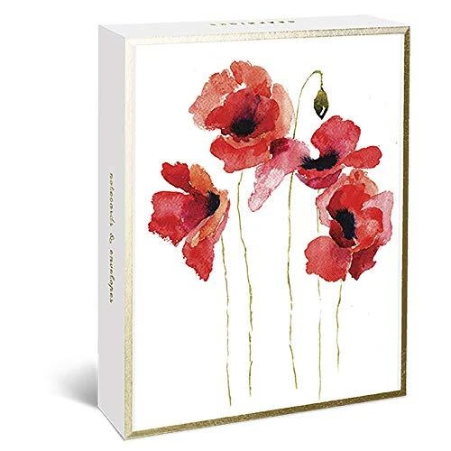 Watercolor Flowers Greeting Cards | 20 Pack | All Occasion Watercolor Floral