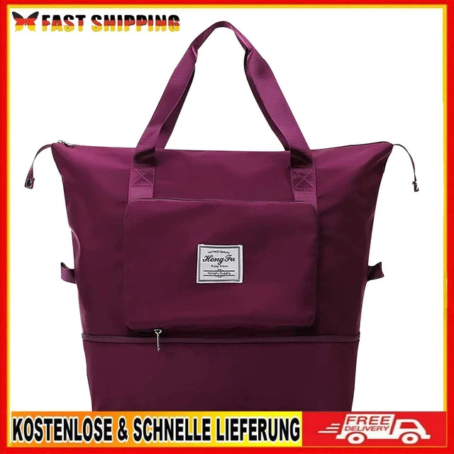 Borsa da viaggio pieghevole Coospy con grande capacità, borsa da viaggio portatile leggera wa
