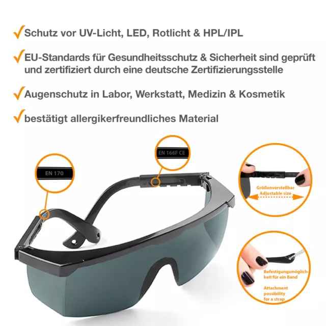 UV Schutzbrille, Solariumbrille, UV Schutz, Schutz Brille, UV-Brille, Solarium 2