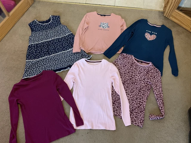 Pacchetto top a maniche lunghe per bambina e abito foderato blu navy età 13-14 - George Asda