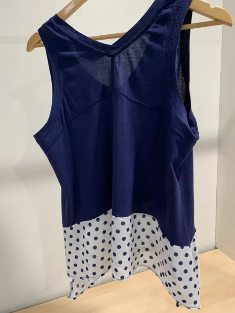 Peter Alexander Sz M Top Navy Polka Dots Singlet EUC 2