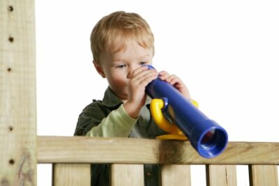 LoggyLand Loggyland Télescope de Pivotant pour le Jeu Tower House Lit Vert 